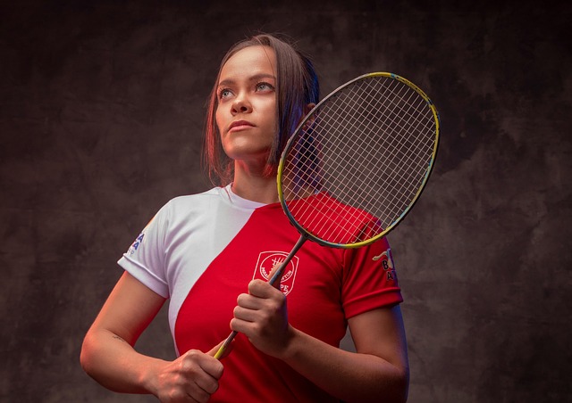 hráčka badmintonu